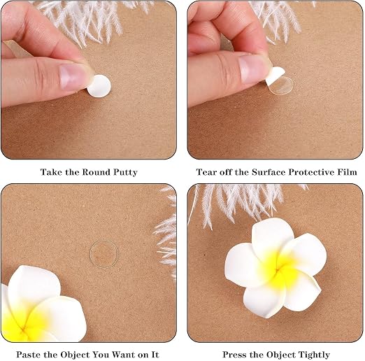 JANYUN 280 Pcs Sticky Dots Stickers, 10mm Round Putty Clear Sticky Tack | No - Image 4