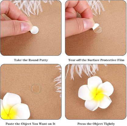 JANYUN 280 Pcs Sticky Dots Stickers, 10mm Round Putty Clear Sticky Tack | No - Image 4