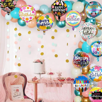 HILAVO 36PCS Happy Birthday Foil Balloons - Image 7