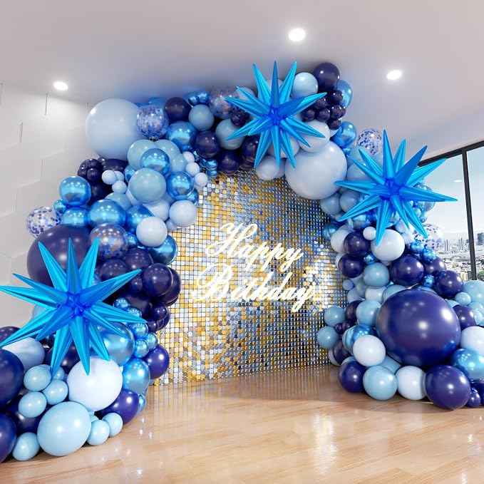 Blue Balloon Arch Kit, Different Size Balloons Kit by ADOINBY