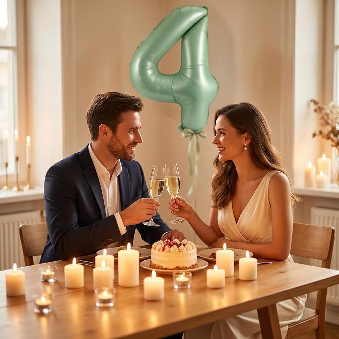 YPSelected 32 Inch Large Foil Helium Number Balloon Birthday Wedding Party 0-9 - Image 3