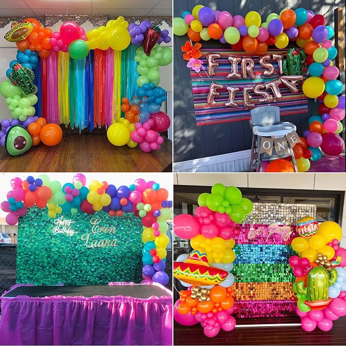 Mexican Fiesta Party Decorations Fiesta Balloon Arch Colorful Mexican Themed - Image 4