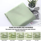 Body Cooling Pillow Cases Cover, Bamboo Rayon Green Body Pillowcases with Zipper Closure, Cool and Breathable Pillow Case for Hot Sleepers and Night Sweats, 20x54 inches