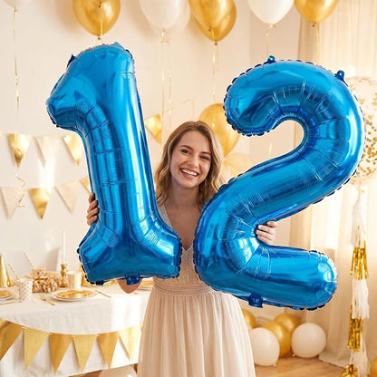 YPSelected 32 Inch Large Foil Helium Number Balloon Birthday Wedding Party 0-9 - Image 2