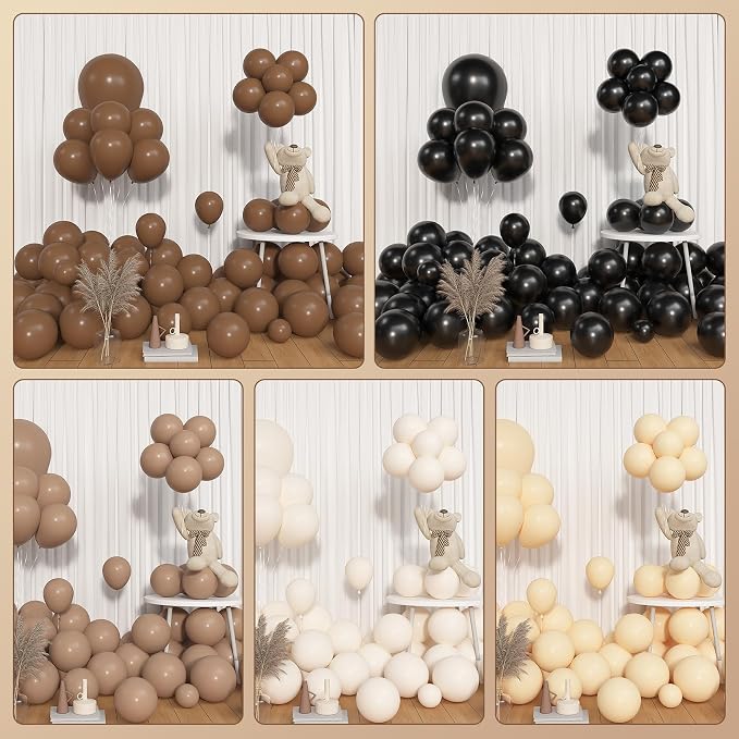 Amandir 153pcs Black Brown Nude Balloon Garland Arch Kit Different Sizes | 18 - Image 5