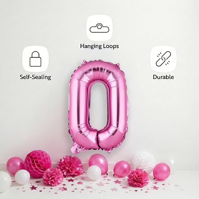 Restaurantware-Balloonify 16 Inch Number Balloon, 1 Digital Party Balloon - Image 4
