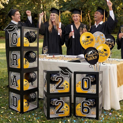 2026 Graduation Decorations 4 Grad Balloon Boxes - Image 5