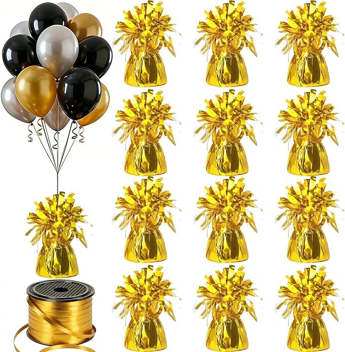 FUBININA 12 Pcs Balloon Weight Metallic Anchor by FUBININA