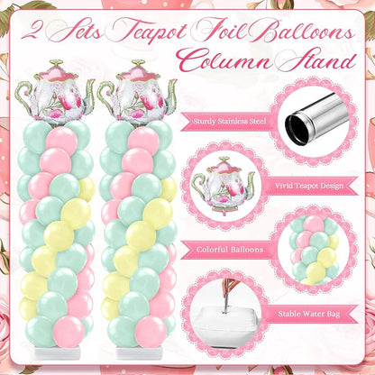 Kasyat 2 Set Tea Party Decorations Balloon Column - Image 3