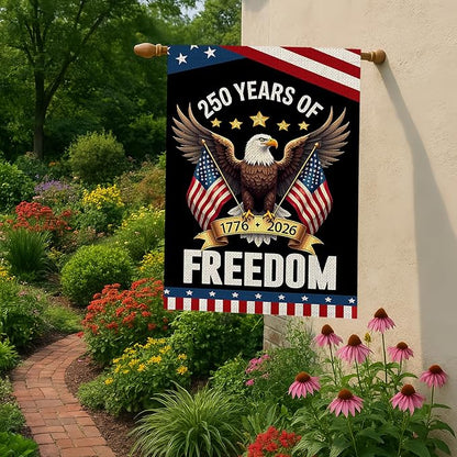 250 year anniversary Garden Flag, 250th birthday Freedom Patriotic Banner - Image 6