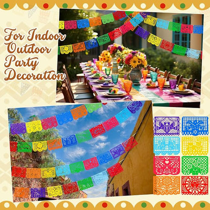 Boao 4 Packs 65.6 Feet Cinco De Mayo Party Decorations Mexican Banner Fiesta - Image 4