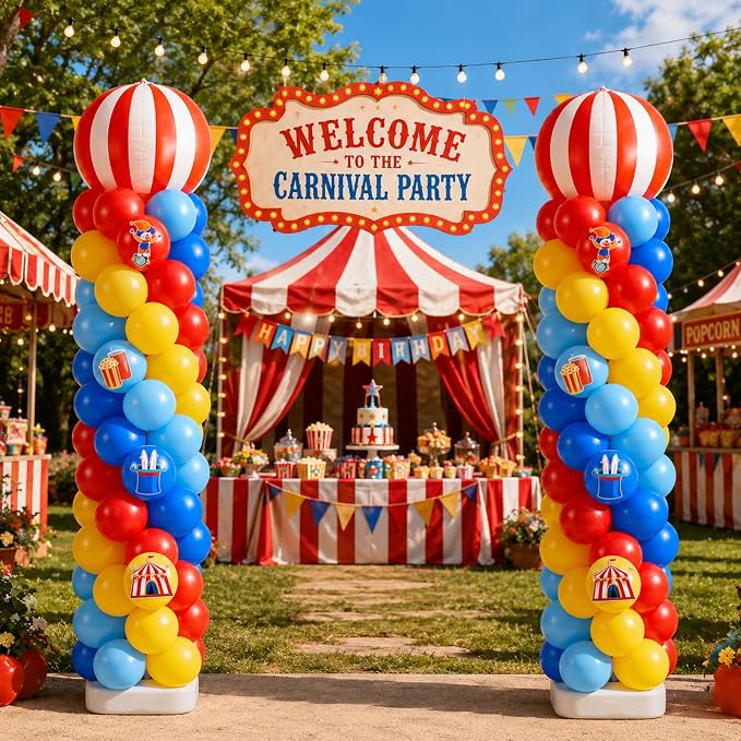 Gejoy 2 Set Carnival Balloon Column Stand Kit - Image 5