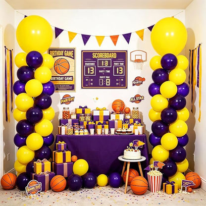 2 Sets Purple Yellow Balloon Column Kit - Image 2