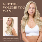 GOO GOO Clip in Hair Extensions Real Human Hair, Remy Human Hair Extensions Clip ins for Women, Natural Human Hair, 14inch 120g 7Pcs, 60A Platinum Blonde