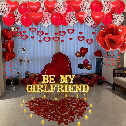 Be My Girlfriend Light Up Letters Proposal Decorations - Image 7