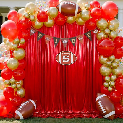 40x10ft Shimmer Red Sequin Backdrop Curtain - Image 6