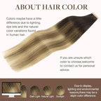 GOO GOO Tape in Hair Extensions Human Hair, 2/6/18 Balayage Brown to Dirty Blonde, 14inch 50g 20pcs, Thick Ends Straight Seamless Tape in, Invisible Tape in Hair Extensions Human Hair