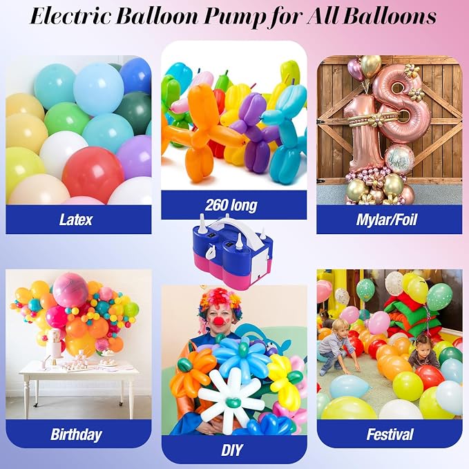 Electric Balloon Pump, 3-in-1 Portable Air Pump - Image 2