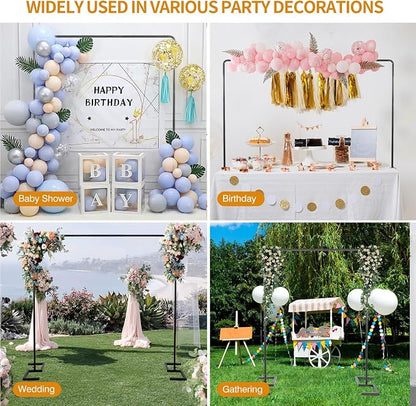 8.2FT Square Wedding Arch, Metal Backdrop Stand Heavy Duty Adjustable | Extra 2 - Image 5