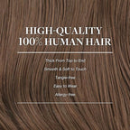 GOO GOO Clip in Hair Extensions Real Human Hair, Remy Human Hair Extensions Clip ins for Women, Natural Human Hair, 12inch 85g 7Pcs, #5 Light Ash Brown