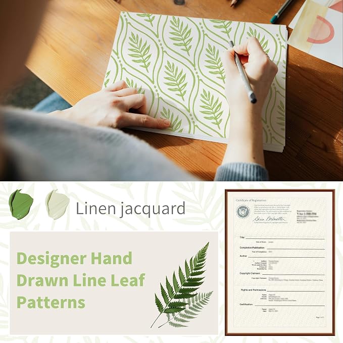 BGment Grass Green Leaf Jacquard Curtains - Image 4