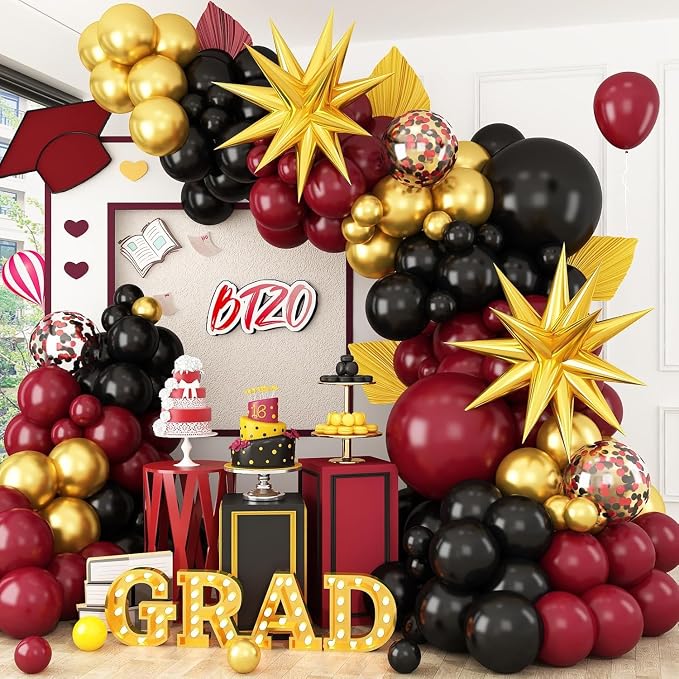 Burgundy Balloon Arch Kit by BTZO