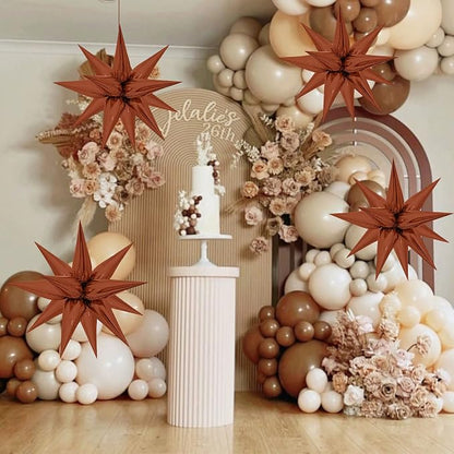 ZAKVOOR 60 Pcs Star Balloons 12 Spike Foil Explosion Party Decoration Balloons - Image 4