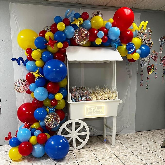 Balloons Red Blue Yellow, 12 Inch Primary Color Helium Balloons - Image 5