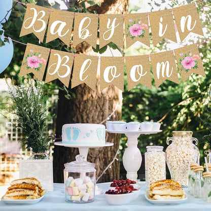 Baby in Bloom Banner Floral Baby Shower Banner Flower Bady Shower Party - Image 6