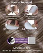 LaaVoo Tape in Hair Extensions Human Hair Balayage Brown to Caramel Blonde with Brown Tape in Extensions Real Human Hair22 Inch 40pcs 100g