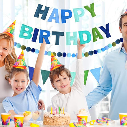 CANREVEL 3 PCS Pre-Strung 3D Happy Birthday Banner Decorations, Happy Birthday - Image 4