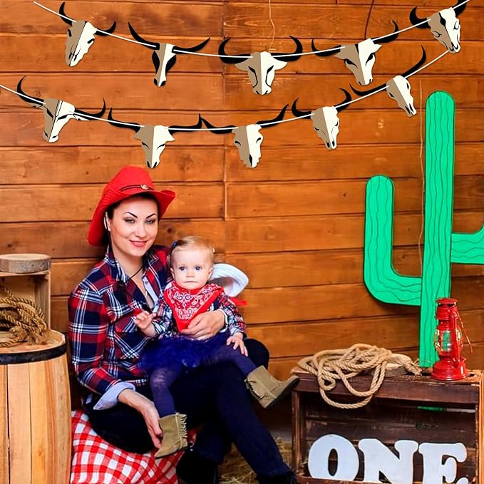 Hooqict Western Cowboy Rodeo Party Banner Western Birthday Party Decorations - Image 7
