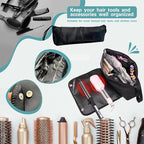 Hair Tools Travel Bag and Heat Resistant Mat，Set of 2, Women Essentials Storage Pouch for Curling Iron Straightener Flat Iron Hair Dryer