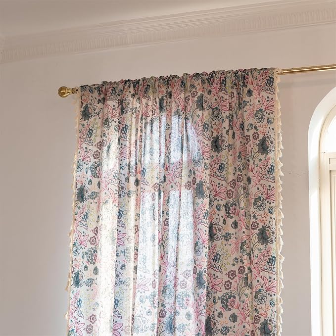 ENJOYBRIDAL Floral 84 Inch Curtains - Image 2