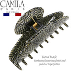 Camila Paris CP3037 French Hair Clip for Women Thick Hair for Long Curly Wavy Hair, Handmade Opera, Girls Hair Claw Clips, Durable Styling Big Claw Clip for Thick Hair, Strong Hold Grip Made in France