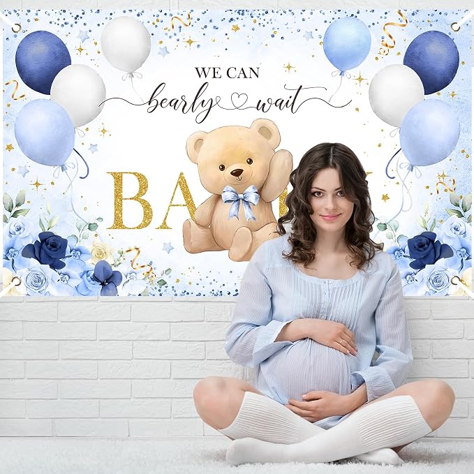 Avezano Bear Baby Shower Backdrop - Image 6