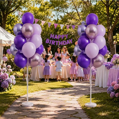 Lavender Balloons Column Kit for Floor or Table - Image 5