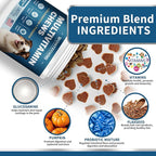 Dog Multivitamin, Glucosamine Chondroitin for Dogs, Krill Oil, Probiotics, Dog Vitamins and Supplements for Heart, Hip & Joints, Immune Health, Digestion, Skin, Coat (180 Chews, Wagyu Beef)