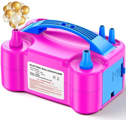 Electric Balloon Pump, Portable Dual Nozzle Electric Balloon Inflator Blower by ZEUSRAY