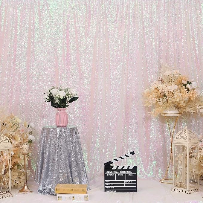 Juya Delight 6FT X 8FT Non-Transparent Sequin Photography Backdrop - Image 2
