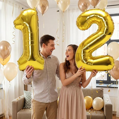 YPSelected 32 Inch Large Foil Helium Number Balloon Birthday Wedding Party 0-9 - Image 2