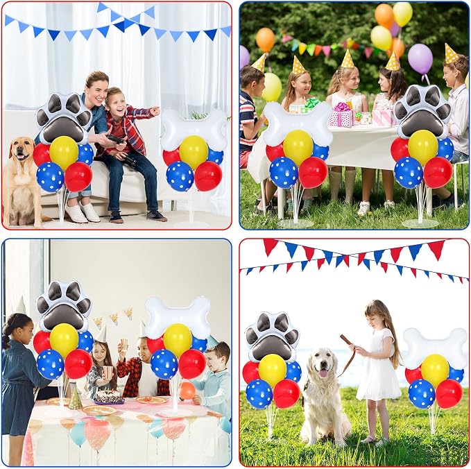 Dog Paw Party Balloons Stand Kit 2 Sets - Image 7