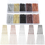 400 Pcs Bobby Pins Set, 2 Inch Hair Pins for Women Girls and U-Shaped Pins for Buns, 5 Colors Brown Blonde Black Styling Pins With Storage Box