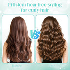 Curly Hair Brush for Detangling, Shaping and Defining Curls, Waves & Coils on All Light Wet or Dry Hair Types for Women and Men, Reduce Tangling, Curl Defining Brush, Cyan