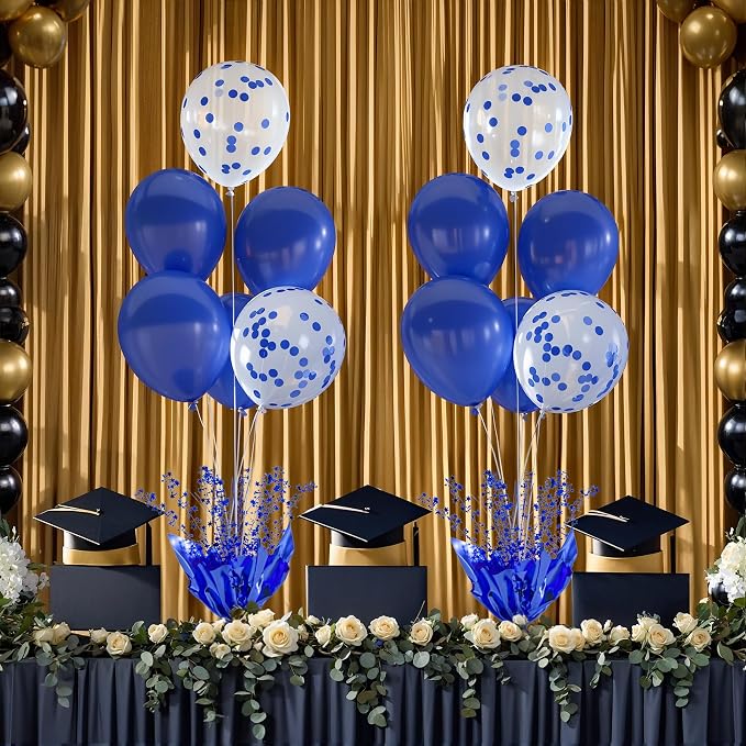 Royal Blue Balloon Table Centerpiece Kit, 6 Set Blue Balloon Stands - Image 7