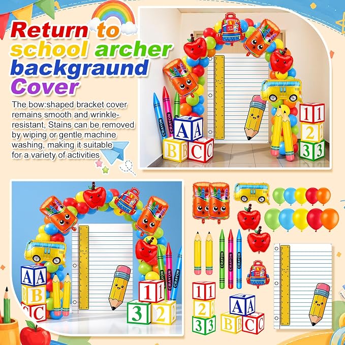 168pcs Back to School Balloon Garland Arch Kit - Image 6