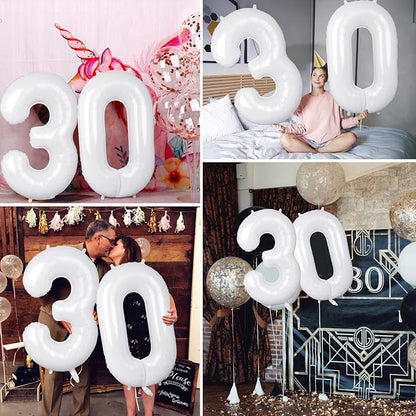 30 Number Balloons Large Foil Number Balloon Big 40 Inch - Image 4