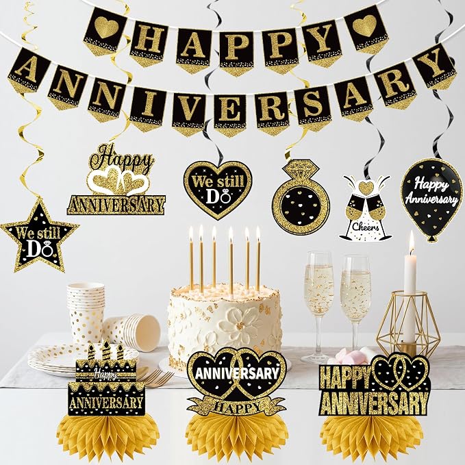 Kuxriox Happy Anniversary Decorations Kit - Image 3