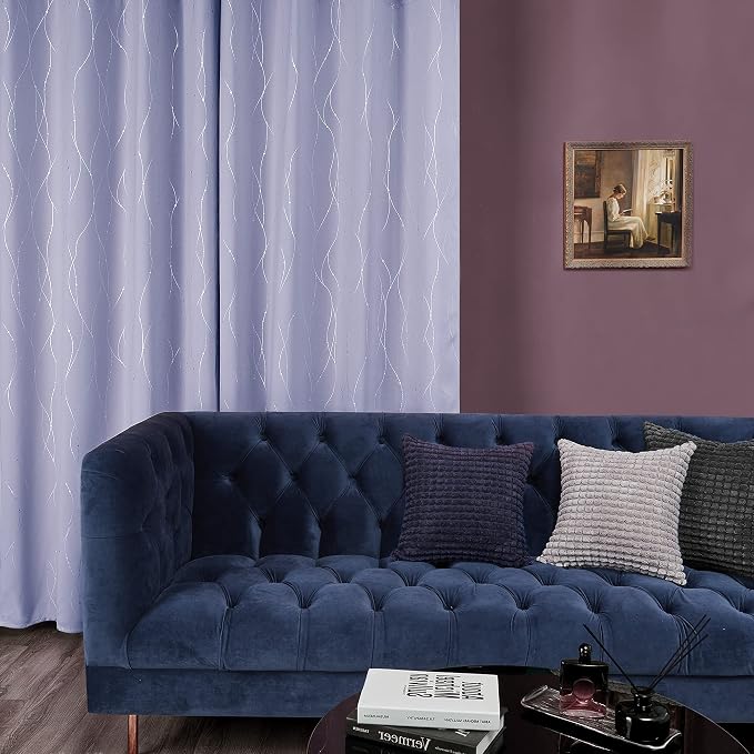 Deconovo Living Room Curtains 36 Inches Long, Thermal Insulated, Room Darkening - Image 3