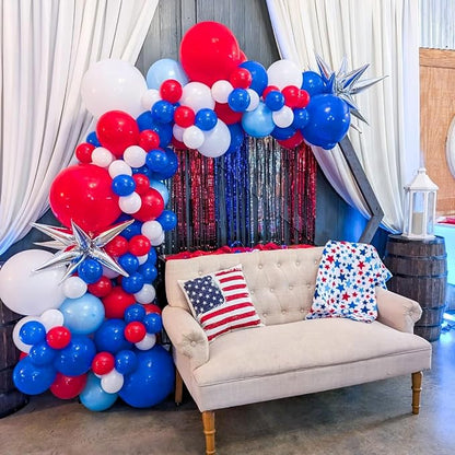 Red White and Blue Latex Balloons 50pcs 12 Inches | - Image 4